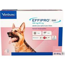 Effipro DUO Dog L (20-40kg) 268/80 mg, 4x2,68ml