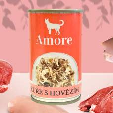 Amore dog kuře s hovězím 140g