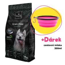 Rex Natural Range Grain Free rybí 14kg + Cestovní miska zdarma