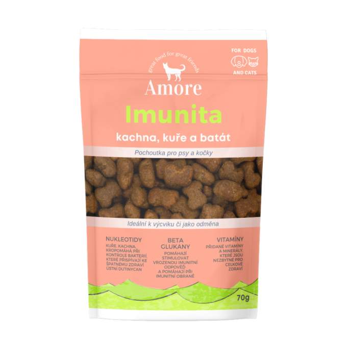 Amore Immunity - pamlsky pro psy a kočky, 70g