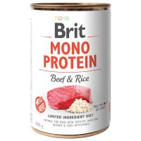 Konzerva Brit Monoprotein Beef & Brown Rice 400g
