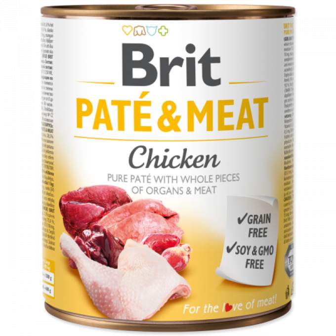 Konzerva Brit Paté & Meat Chicken 800g