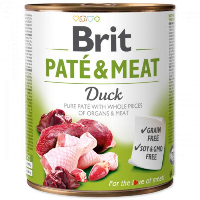 Konzerva Brit Paté & Meat Duck 800g