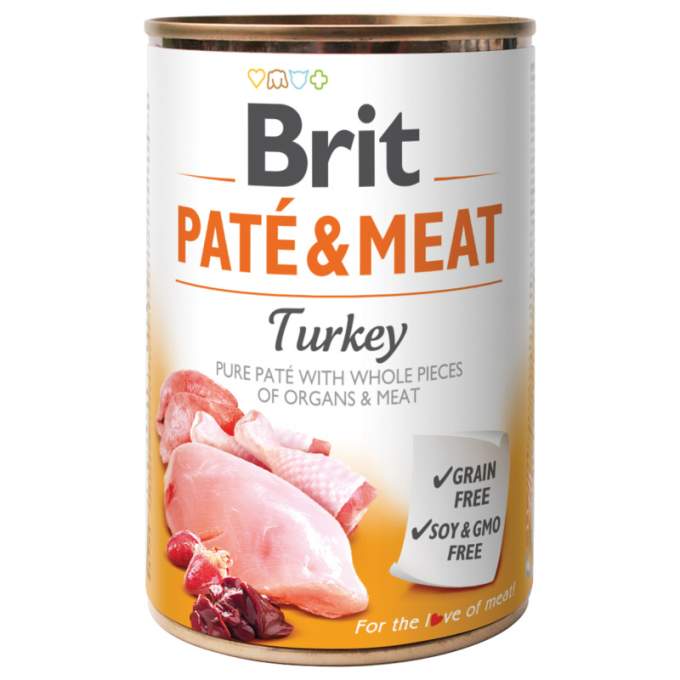 Konzerva Brit Paté & Meat Turkey 400g