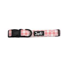 Jofi obojek pro psy Pink Hearts, L, 41-66cm