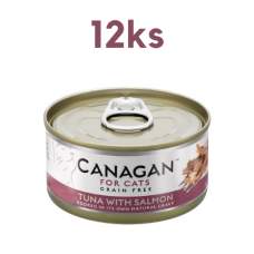 Canagan Cat konzerva Tuňák a Losos 12 x 75 g