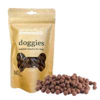 Doggies snack L, kachna & losos, 200g