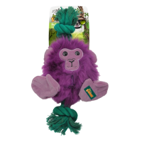 AFP Safari - Opička plyšová hračka s  odolným lanem pro střední a velká plemena
