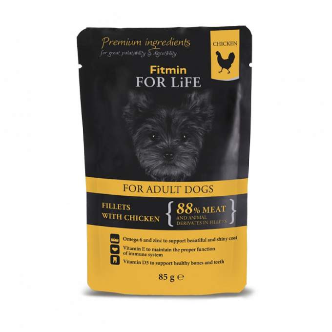 Fitmin for Life Dog kuřecí se šunkou 85 g