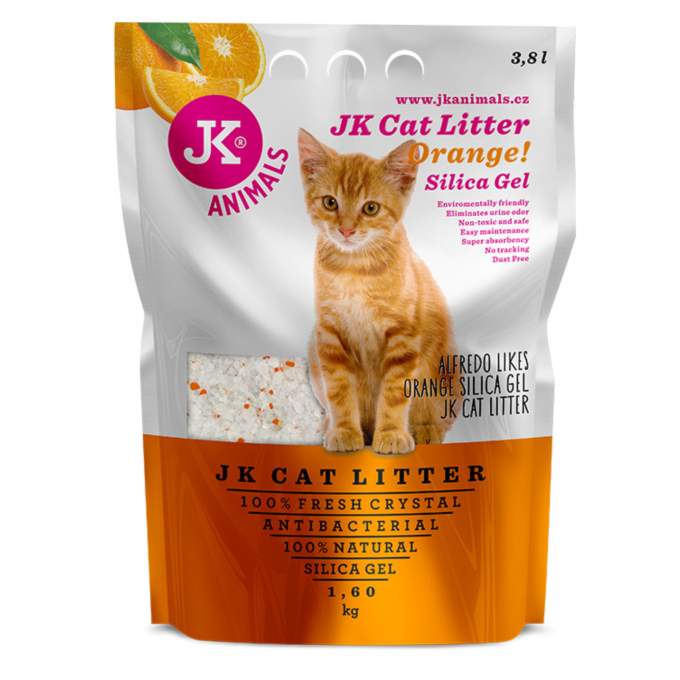 JK Litter Silica gel - orange, kočkolit 16 l